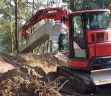 Bauarbeiten am Spielplatz